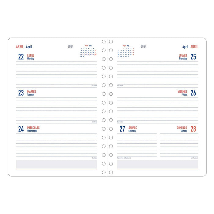 Agendă DOHE Nasa Flag 2023-2024 Multicolor A5 15 x 21 cm