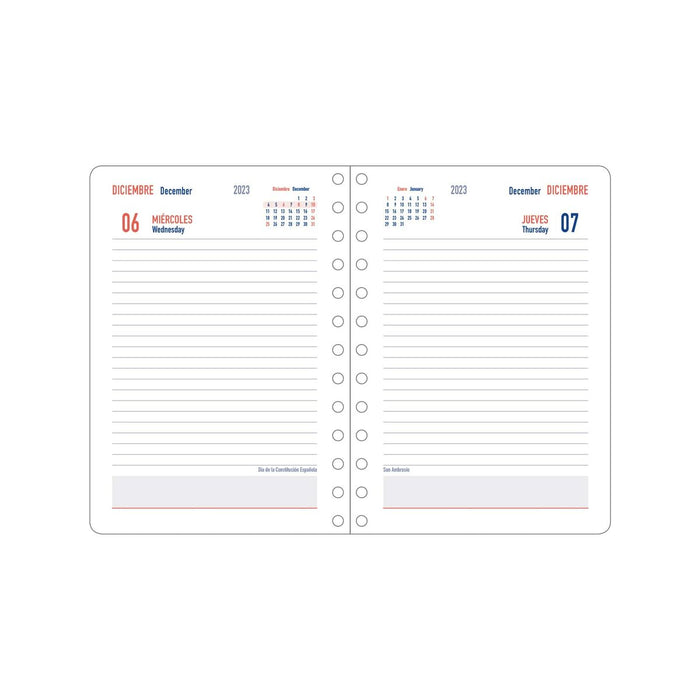 Agendă DOHE Nasa Flag 2023-2024 Multicolor A6 12 x 17 cm