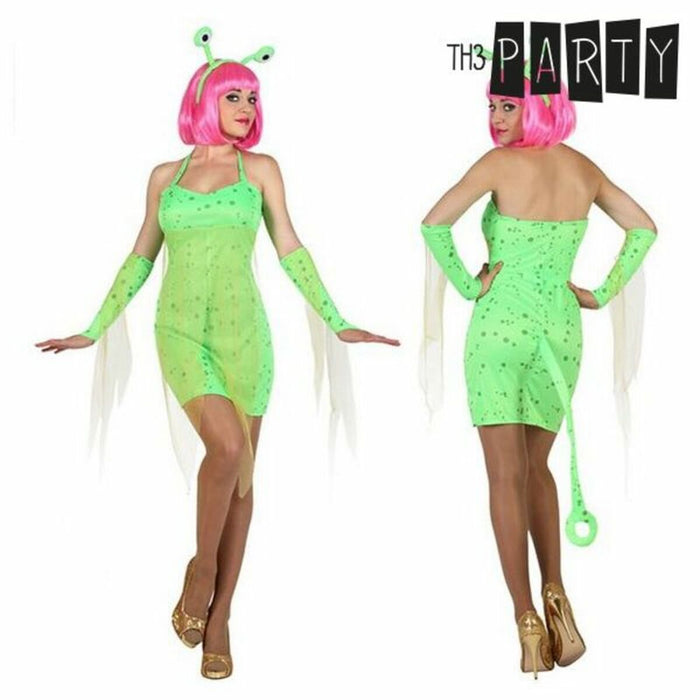 Costum Deghizare pentru Adulți Verde Alien Sexy 4 pcs