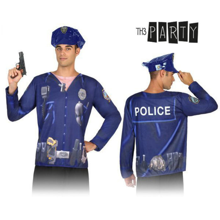 Tricou pentru adulți 7598 Polițist Bărbat