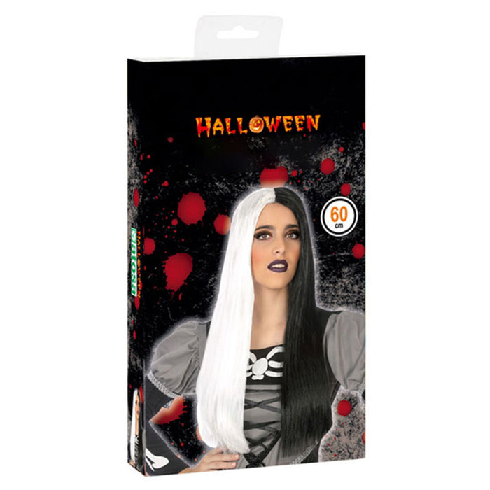 Perucă pentru Halloween Negru Alb
