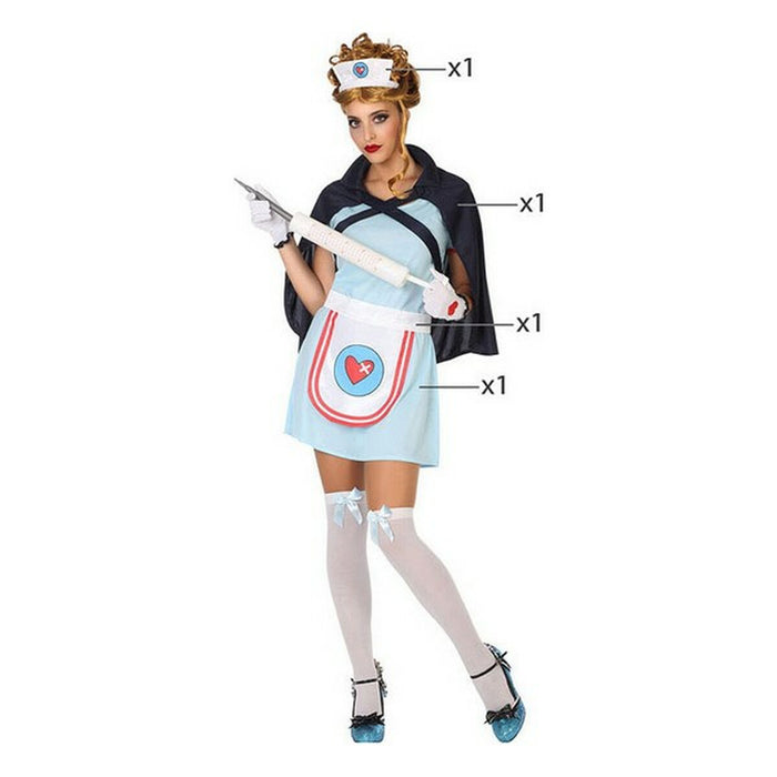 Costum Deghizare pentru Adulți Asistentă Multicolor (4 Piese) (4 pcs)