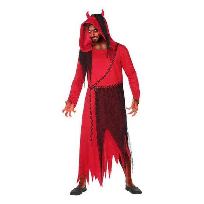 Costum Deghizare pentru Adulți DISFRAZ DEMONIO M-L Roșu Drac (1 Piese) (M/L)