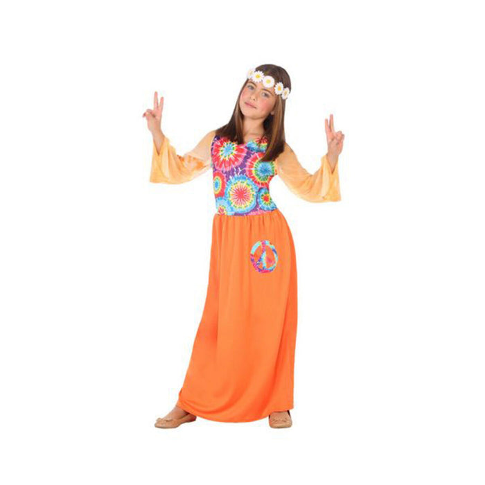 Costum Deghizare pentru Copii Hippie Portocaliu (1 Pc)