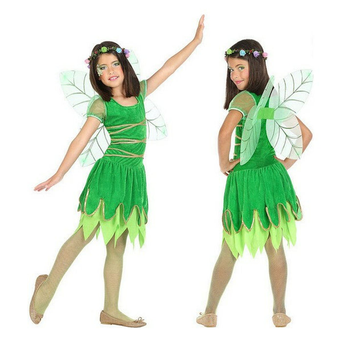 Costum Deghizare pentru Copii Verde Zâna Primăverii (2 Unități) (2 pcs)