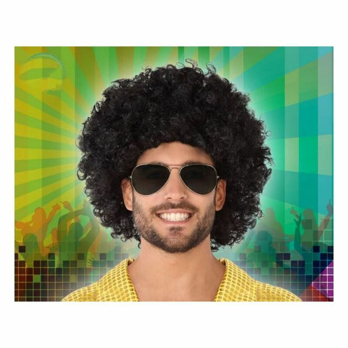 Perucă cu Păr Creț 61043 Brunet