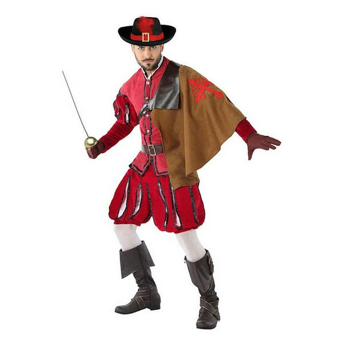 Costum Deghizare pentru Adulți 113817 Roșu (3 pcs) Mușchetar