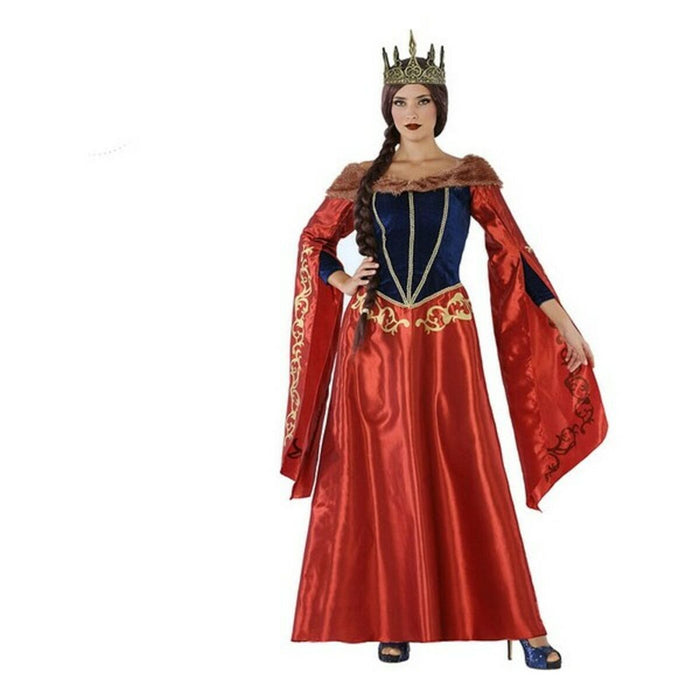 Costum Deghizare pentru Adulți 113916 Roșu Bleumarin Regină Medievală
