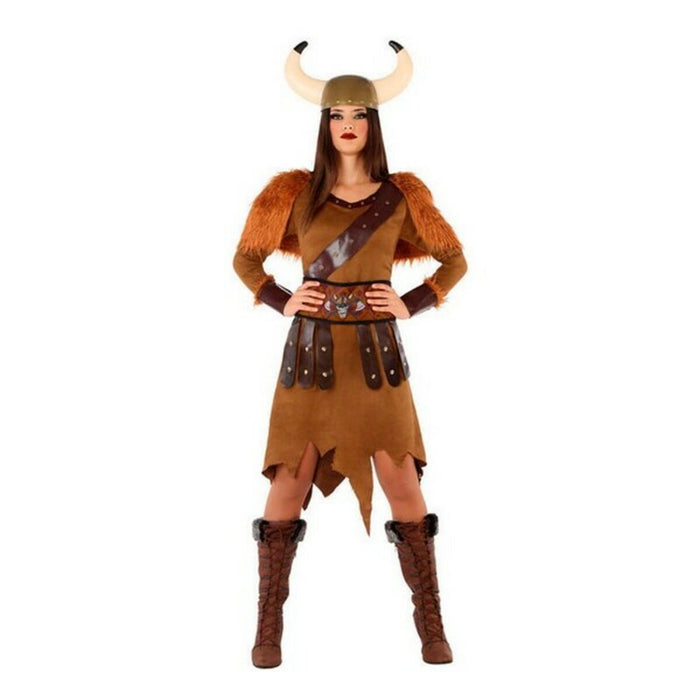 Costum Deghizare pentru Adulți 114012 Maro (3 pcs) Femeie Viking