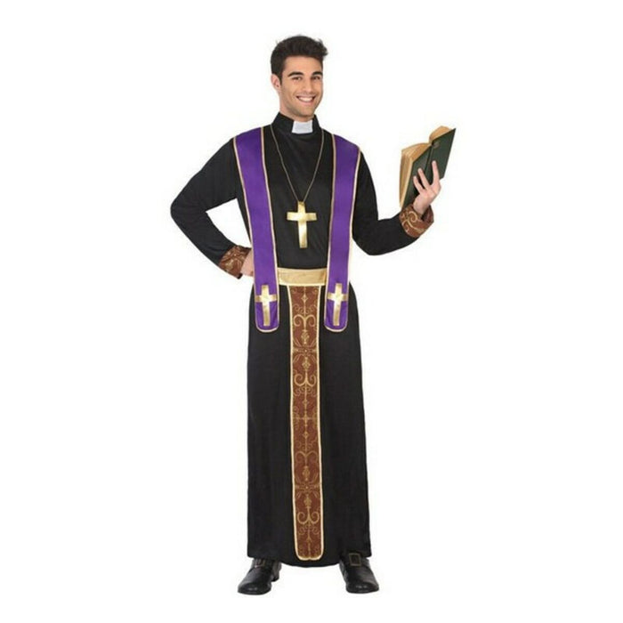Costum Deghizare pentru Adulți 117227 Popă Negru (3 pcs)