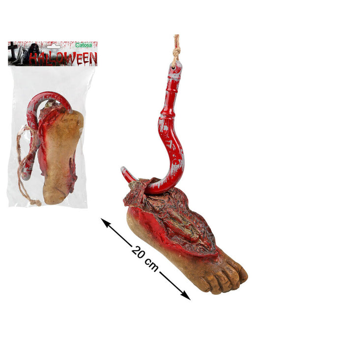 Decorațiune pentru Halloween Picior Sângeros Roșu 60 cm