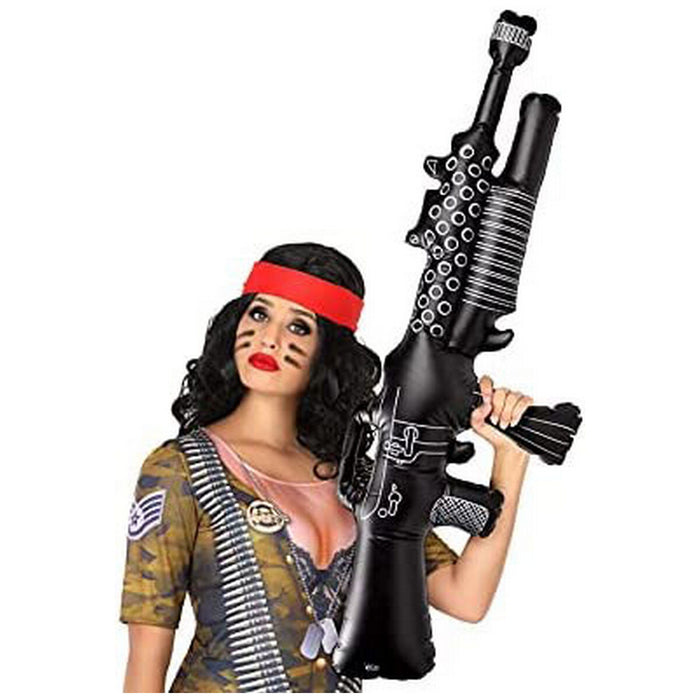 Mitralieră Militară Gonflabil Negru 110 cm