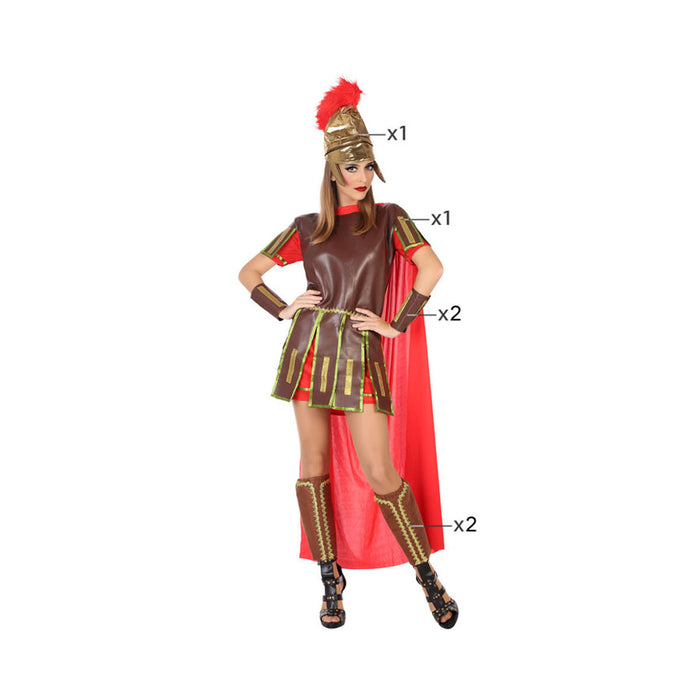 Costum Deghizare pentru Adulți Gladiator Femeie Multicolor