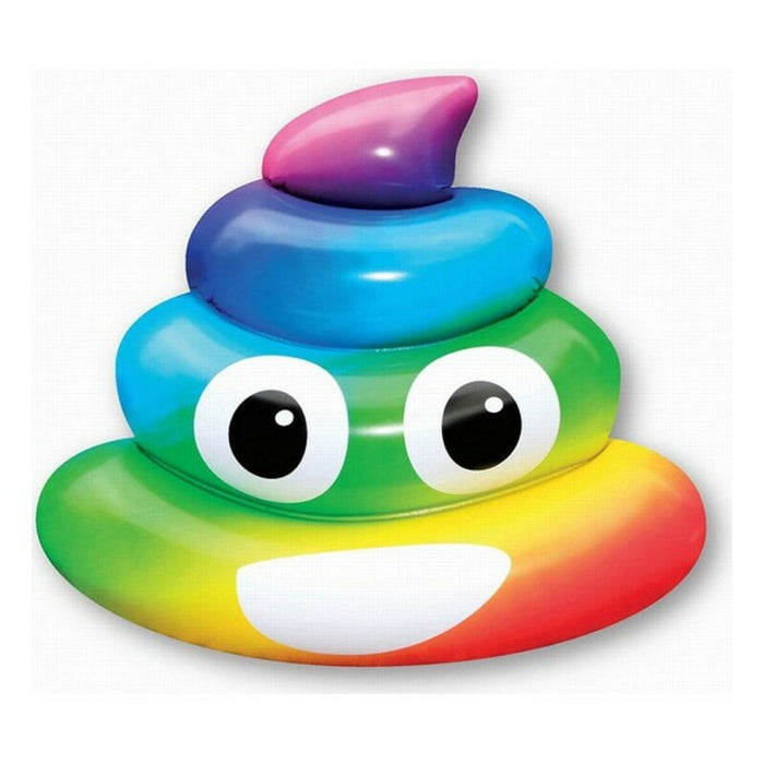 Saltea gonflabilă Rainbow Poo (107 x 121 x 26 cm)
