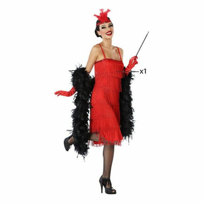 Costum Deghizare pentru Adulți Charleston Roșu