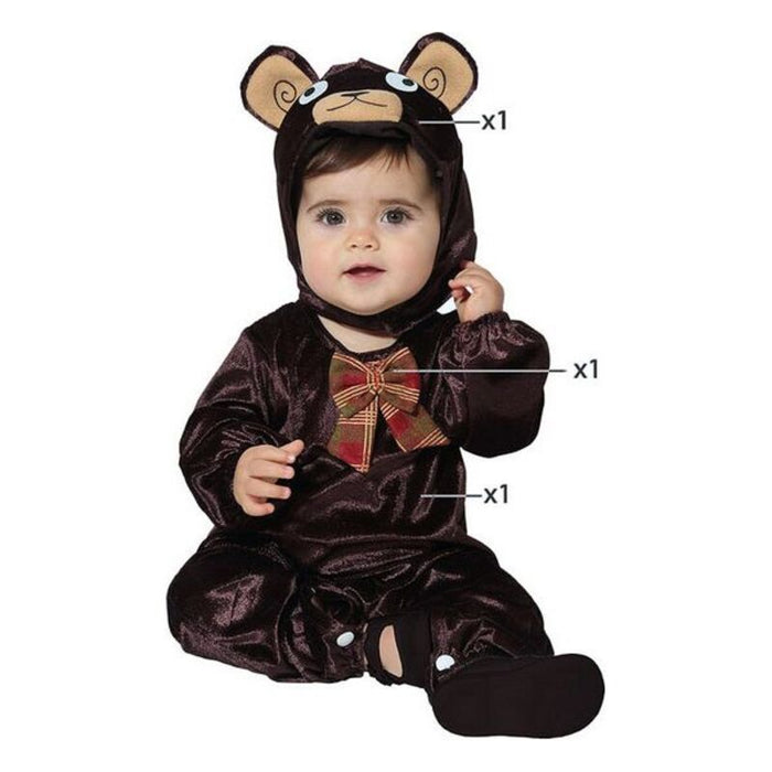 Costum Deghizare pentru Bebeluși Maro (3 Piese)
