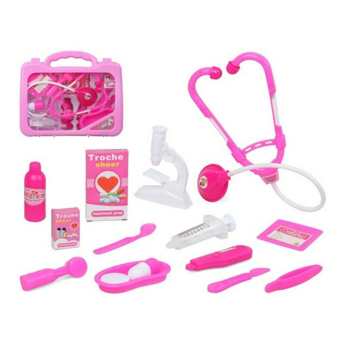 Trusă medicală de jucărie cu accesorii Roz