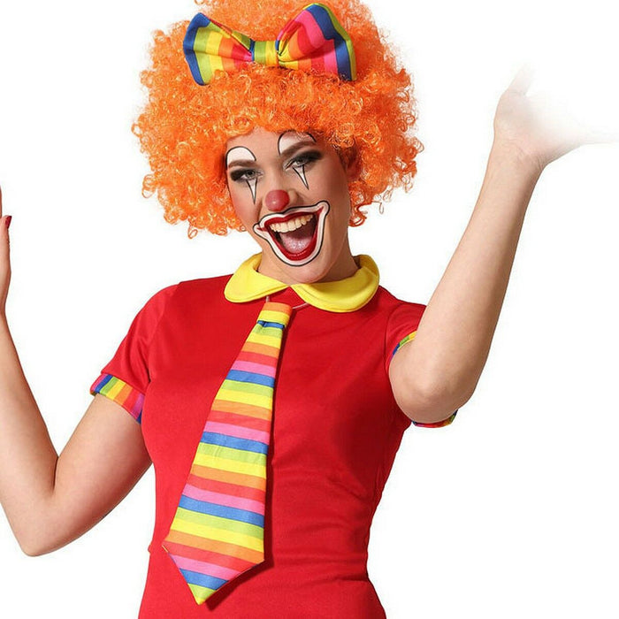 Cravată Multicolor Bandă Clovn 2 Piese Set