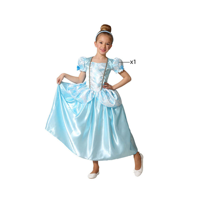 Costum Prințesă Albastru Fantezie