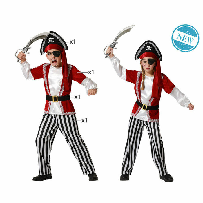 Costum Deghizare pentru Copii Pirat Multicolor 5-6 Ani 7-9 Ani