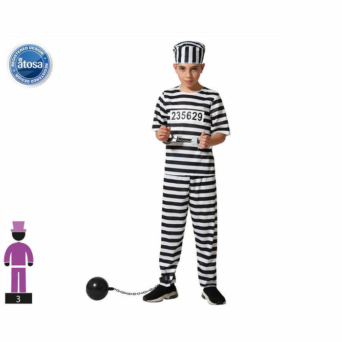 Costum Deghizare pentru Copii Prizonier Multicolor