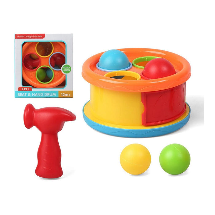 Joc Educație pentru Copii Beat & Hand Drum Plastic (20 x 18,5 cm)