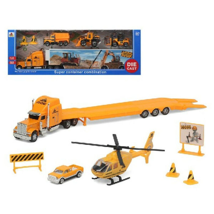 Playset Super Container Construction Camion Autotransporter 39 x 14 cm