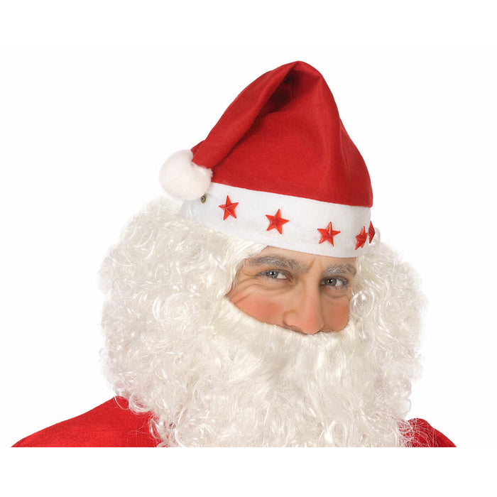 Căciulă de Moș Crăciun S/ GORRO PAPA NOEL C/ESTRELLAS Y LUZ. Roșu Crăciun XXL (3 Unități)