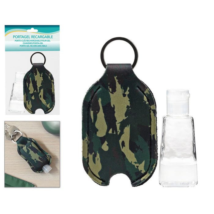 Breloc Gel hidroalcoolic Verde Camuflaj