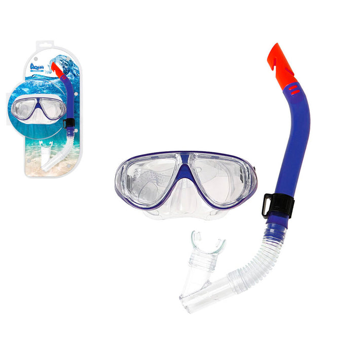 Ochelari de Scufundare cu Tub Albastru
