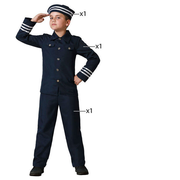 Costum Deghizare pentru Copii Marinar 7-9 Ani