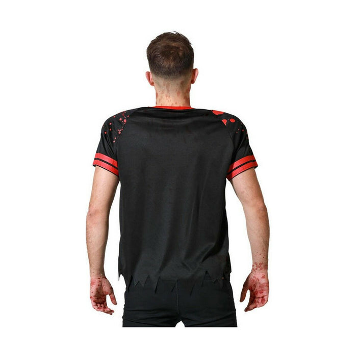 Costum Deghizare pentru Adulți Rugby Sângeros Negru Poliester