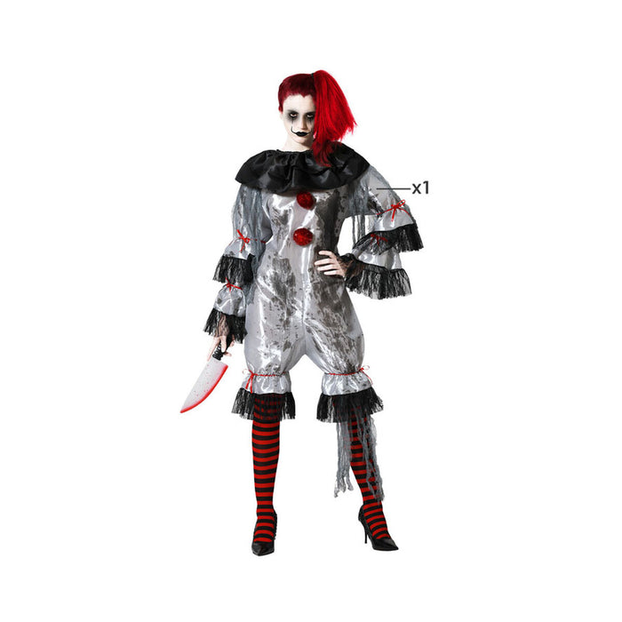 Costum Deghizare pentru Adulți Gri Clovn
