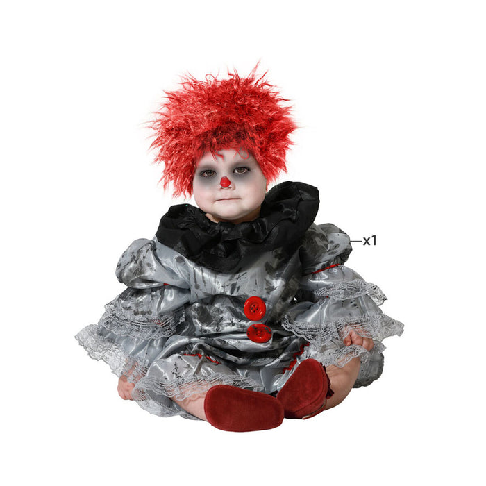 Costum Deghizare pentru Bebeluși Clovn Gri 24 Luni