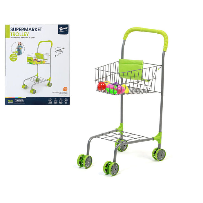 Cărucior de cumpărături Verde Infantil 35 x 29 cm
