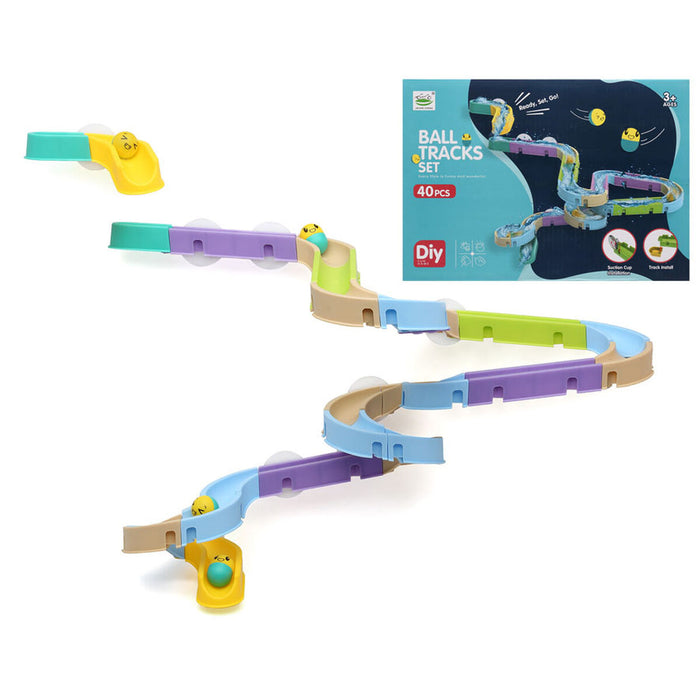 Circuit de Construcție Ball Tracks Set 40 Piese