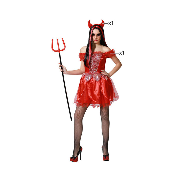 Costum Deghizare pentru Adulți Drăcoaică Roșu