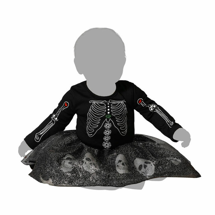 Costum Deghizare pentru Copii Schelet Negru