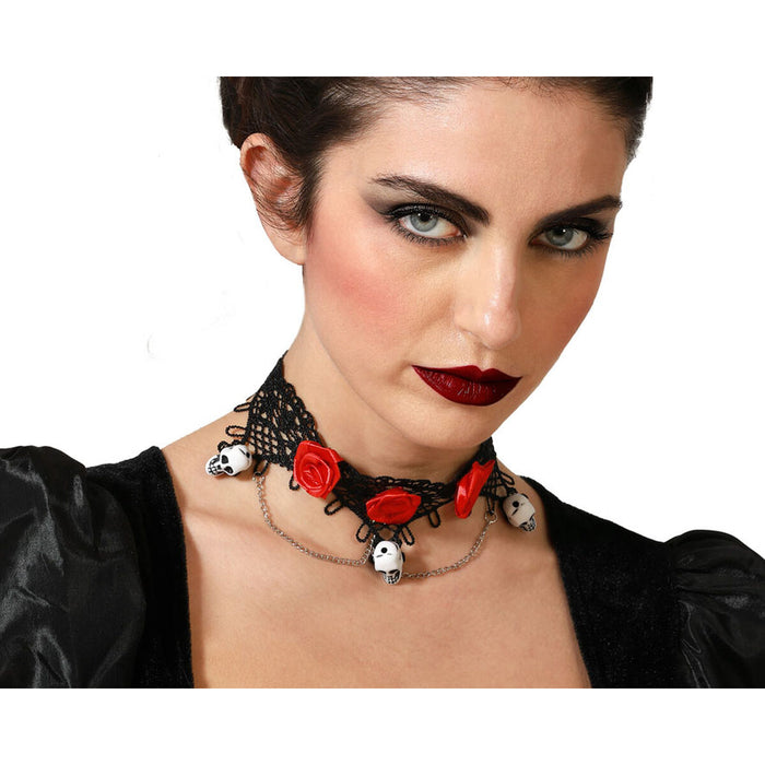 Accesorii pentru Costumație Negru Cranii Colier