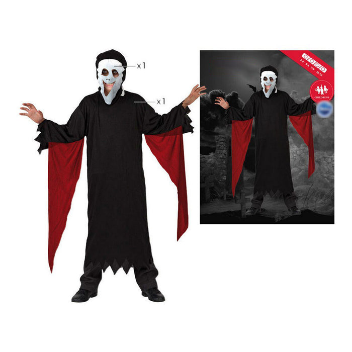 Costum Deghizare pentru Copii Asasin Negru 5-6 Ani 7-9 Ani (2 Unități) (2 pcs)