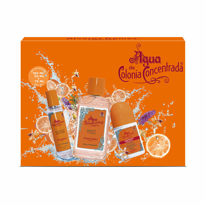 Set de Parfum Unisex Alvarez Gomez Agua de Colonia Concentrada Eau d'Orange 3 Piese
