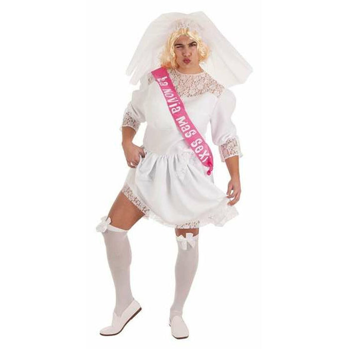 Costum Deghizare pentru Adulți Rochie de mireasă (4 Piese)