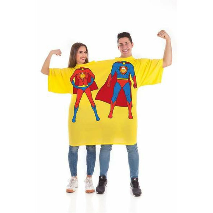 Costum Deghizare pentru Adulți Double M/L Galben Supererou Bere