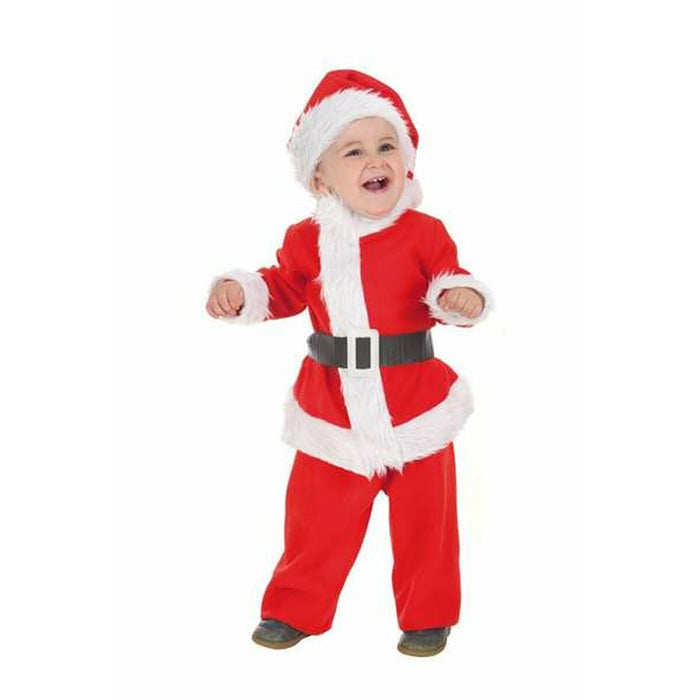 Costum Deghizare pentru Bebeluși 12 Luni Moș Crăciun Roșu