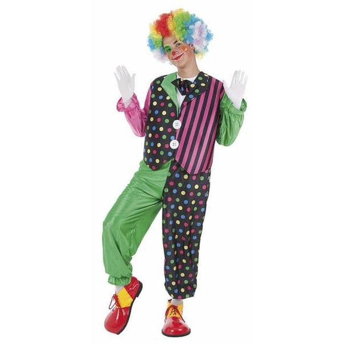 Costum Deghizare pentru Adulți Dungi Clovn M/L