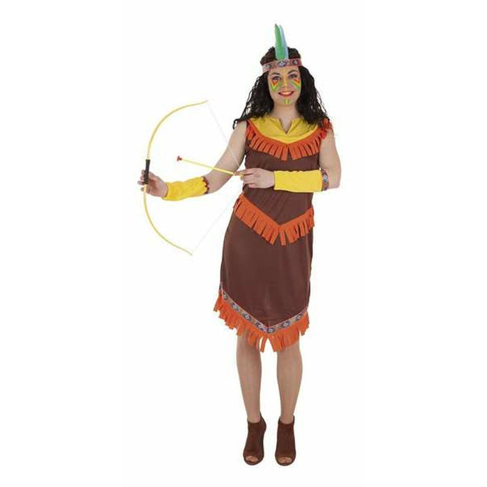 Costum Deghizare pentru Adulți Femeie Indian american M/L (3 Piese)