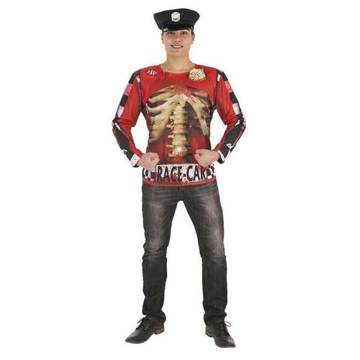 Costum Deghizare pentru Adulți Zombie Polițist Tricou
