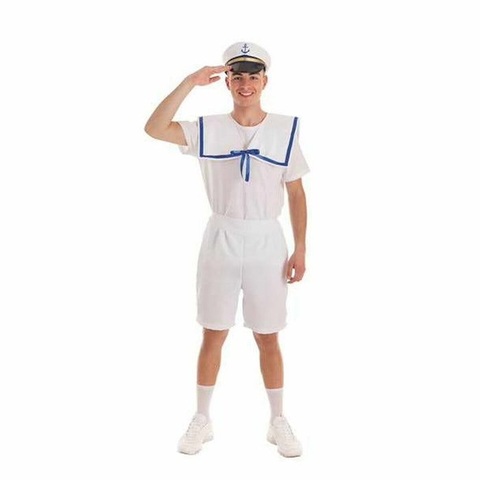 Costum Deghizare pentru Adulți Alb Marinar 3 Piese