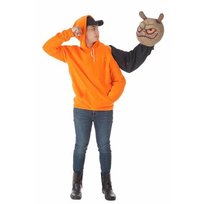 Costum Deghizare pentru Adulți Halloween Alien Portocaliu (2 Piese)