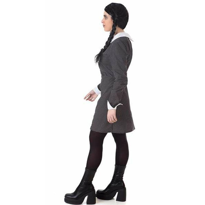 Costum Deghizare pentru Adulți Wednesday Buline Negru